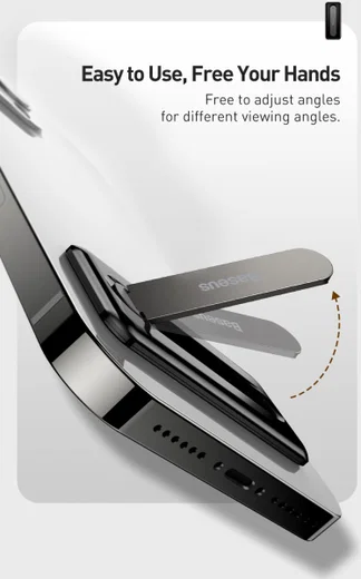 Baseus Kickstand voor Telefoonhoesjes Universele Standaard Wit afbeelding 11