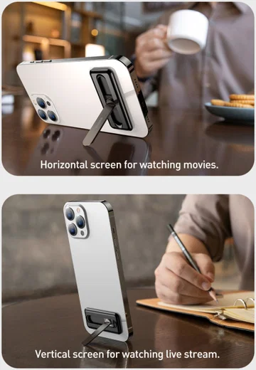 Baseus Kickstand voor Telefoonhoesjes Universele Standaard Wit afbeelding 12