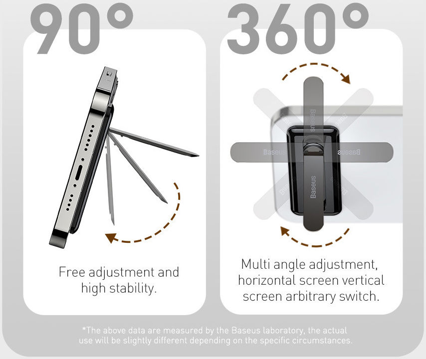 Baseus Kickstand voor Telefoonhoesjes Universele Standaard Wit afbeelding 14
