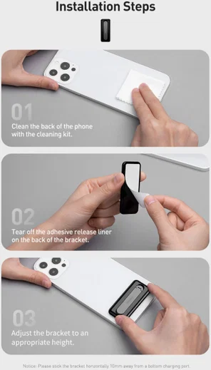 Baseus Kickstand voor Telefoonhoesjes Universele Standaard Wit afbeelding 17