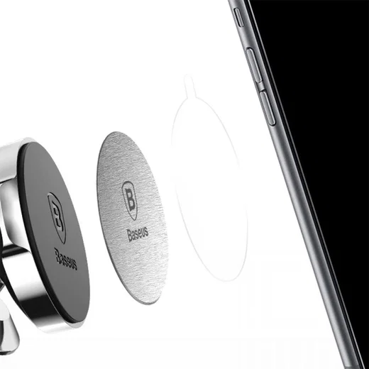Baseus Metalen Plaatje voor Magnetische Houders (2-Pack) Zwart Ziver afbeelding 4