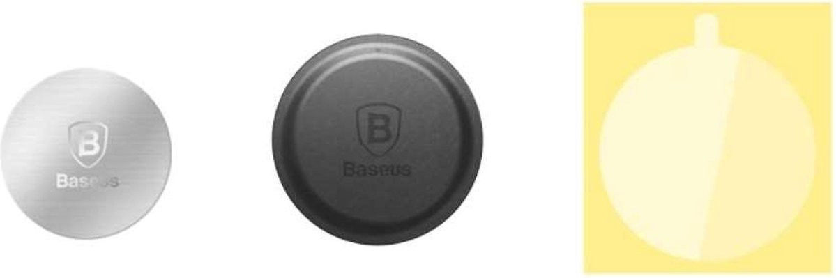 Baseus Metalen Plaatje voor Magnetische Houders (2-Pack) Zwart Ziver afbeelding 5