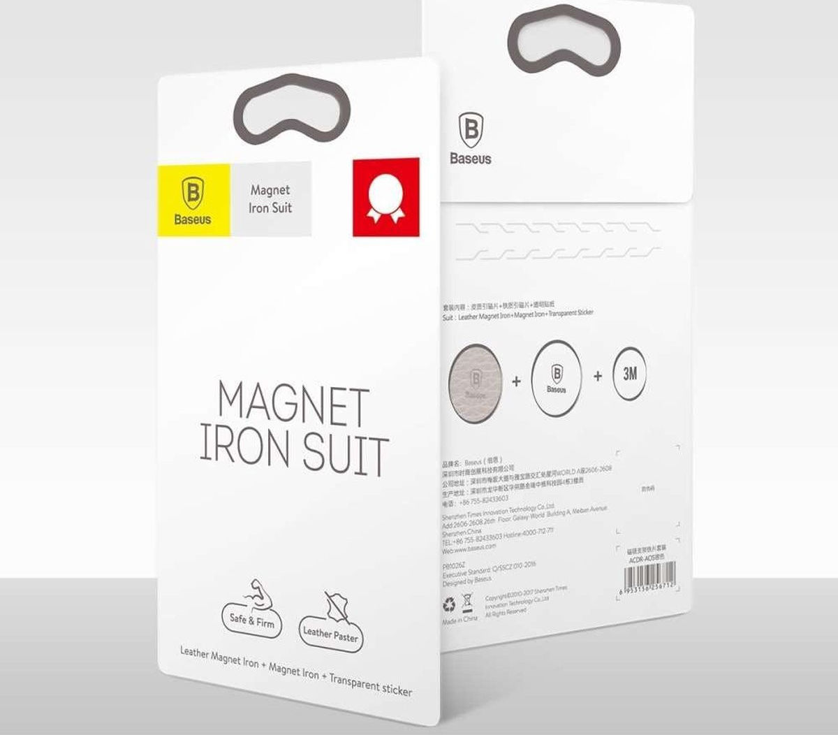 Baseus Metalen Plaatje voor Magnetische Houders (2-Pack) Zwart Ziver afbeelding 6