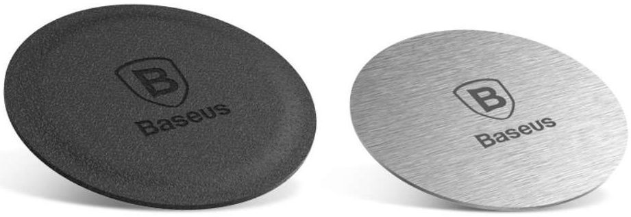 Baseus Metalen Plaatje voor Magnetische Houders (2-Pack) Zwart Ziver afbeelding 1