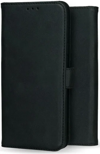 Rosso Deluxe Samsung Galaxy S23 Plus Hoesje Echt Leer Book Case Zwart afbeelding 2
