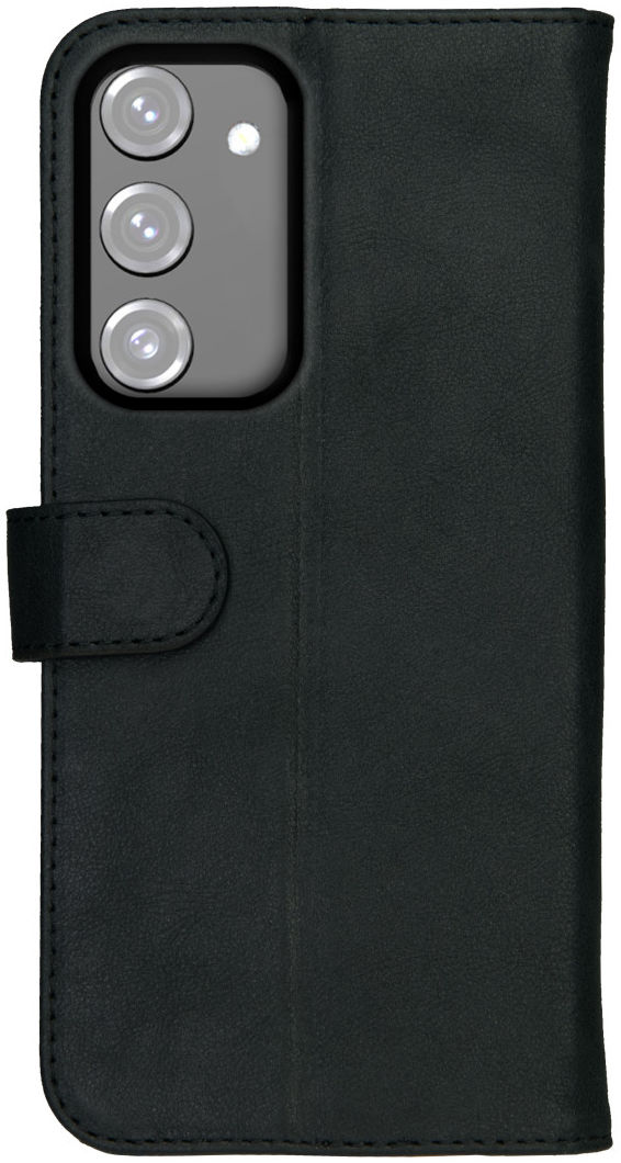 Rosso Deluxe Samsung Galaxy S23 Plus Hoesje Echt Leer Book Case Zwart afbeelding 4