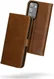 Rosso Deluxe Samsung Galaxy S23 Plus Hoesje Echt Leer Book Case Bruin afbeelding 6