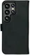 Rosso Deluxe Samsung Galaxy S23 Ultra Hoesje Echt Leer Book Case Zwart afbeelding 4