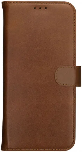 Rosso Deluxe Samsung Galaxy S23 Ultra Hoesje Echt Leer Book Case Bruin afbeelding 5