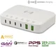 4smarts 7in1 GaN Oplaadstation 100W Snellader met QI Opladen Wit afbeelding 2