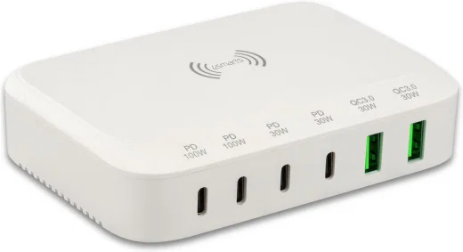 4smarts 7in1 GaN Oplaadstation 100W Snellader met QI Opladen Wit afbeelding 4