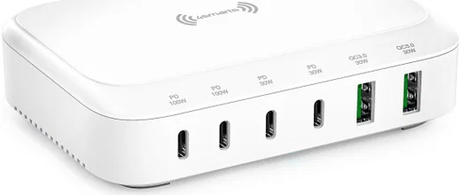 4smarts 7in1 GaN Oplaadstation 100W Snellader met QI Opladen Wit afbeelding 9