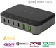 4smarts 7in1 GaN Oplaadstation 100W Snellader met QI Opladen Zwart afbeelding 3