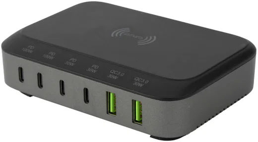 4smarts 7in1 GaN Oplaadstation 100W Snellader met QI Opladen Zwart afbeelding 9