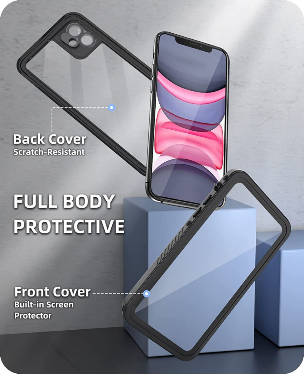 SBG Outdoor Case iPhone 11 Waterdicht Zwart afbeelding 8