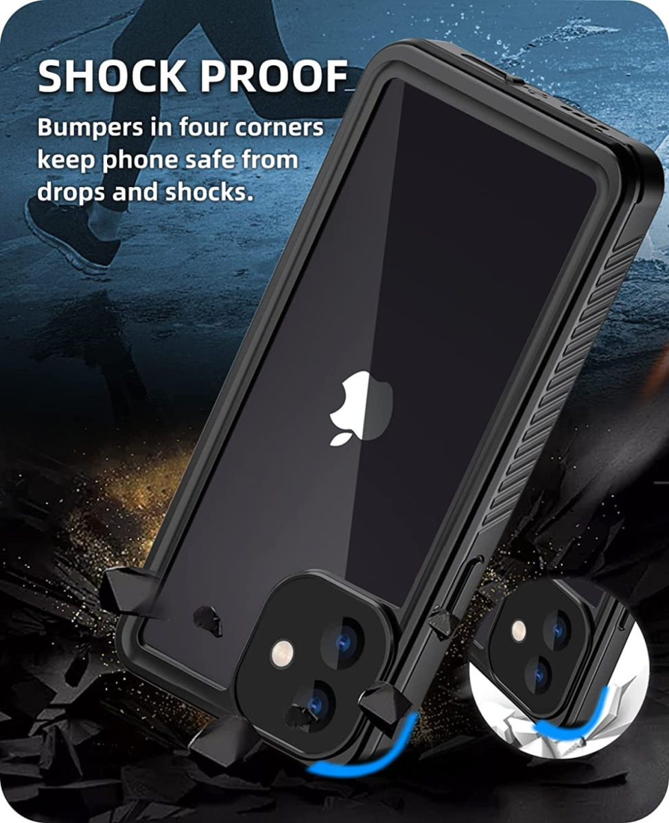 SBG Outdoor Case iPhone 12 Waterdicht Zwart afbeelding 7
