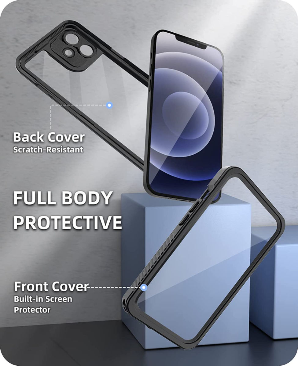 SBG Outdoor Case iPhone 12 Waterdicht Zwart afbeelding 8