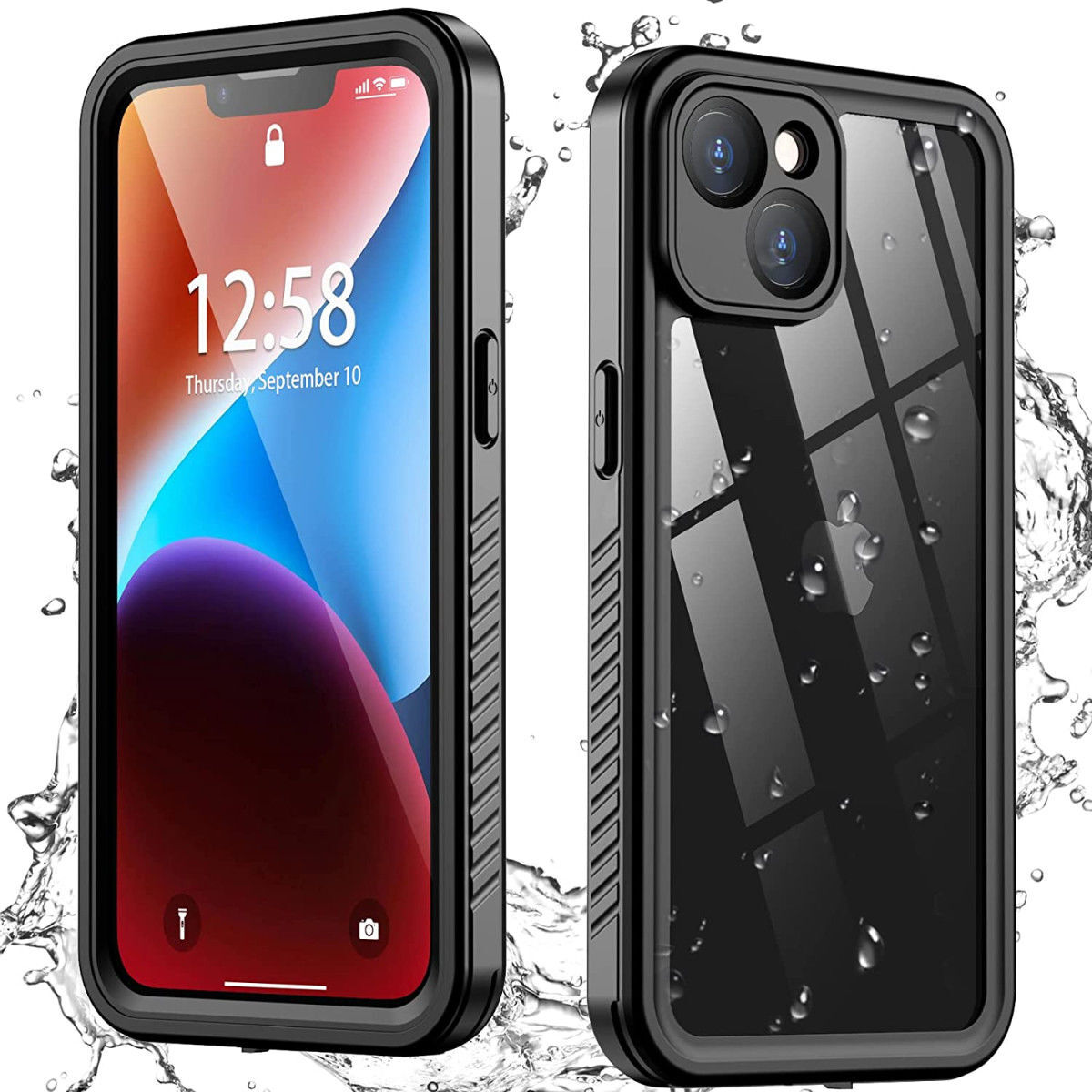 SBG Outdoor Case iPhone 14 Waterdicht Zwart afbeelding 1