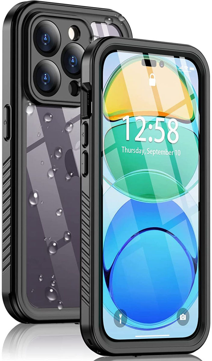 SBG Outdoor Case iPhone 14 Pro Waterdicht Zwart afbeelding 1