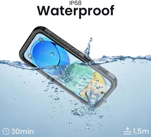 SBG Outdoor Case iPhone 14 Pro Waterdicht Zwart afbeelding 2