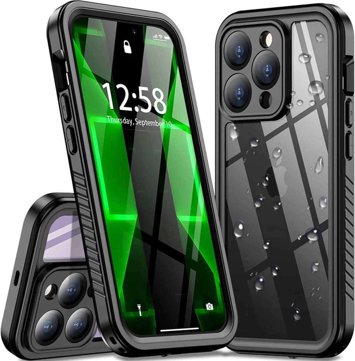 SBG Outdoor Case iPhone 14 Pro Max Waterdicht Zwart afbeelding 1