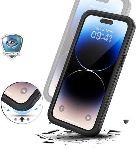 SBG Outdoor Case iPhone 14 Pro Max Waterdicht Zwart afbeelding 9