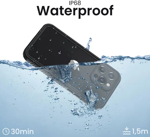 SBG Outdoor Case iPhone 14 Pro Max Waterdicht Zwart afbeelding 4