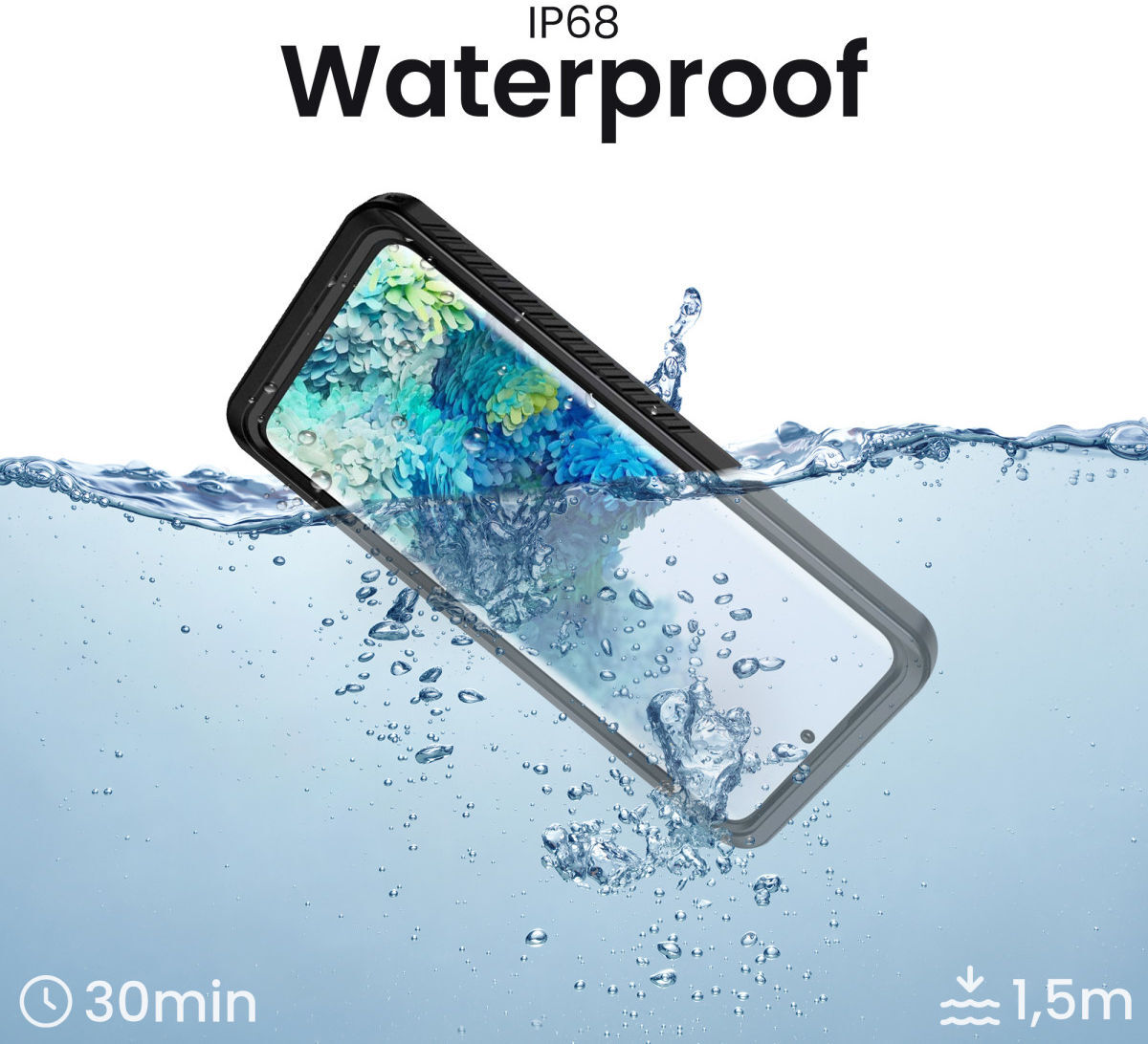 SBG Outdoor Case Samsung Galaxy S20 Waterdicht Zwart afbeelding 2