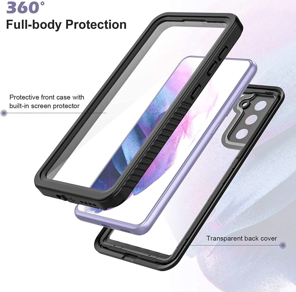 SBG Outdoor Case Samsung Galaxy S21 Waterdicht Zwart afbeelding 8