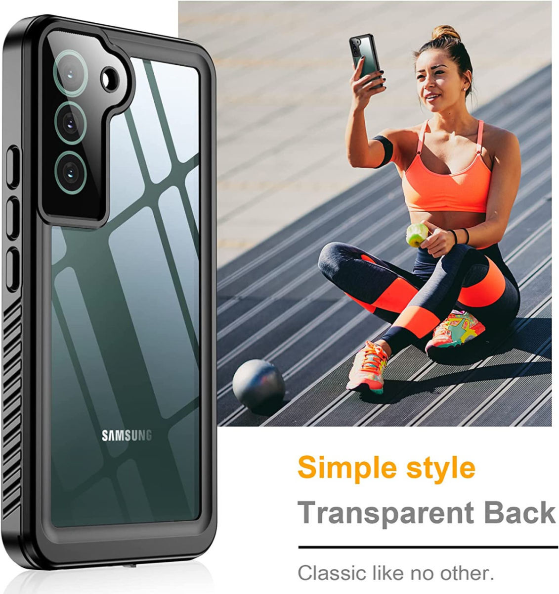 SBG Outdoor Case Samsung Galaxy S22 Waterdicht Zwart afbeelding 10