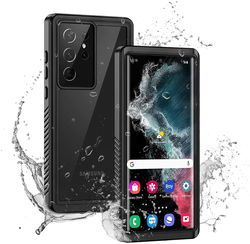 SBG Outdoor Case Samsung Galaxy S22 Ultra Waterdicht Zwart afbeelding