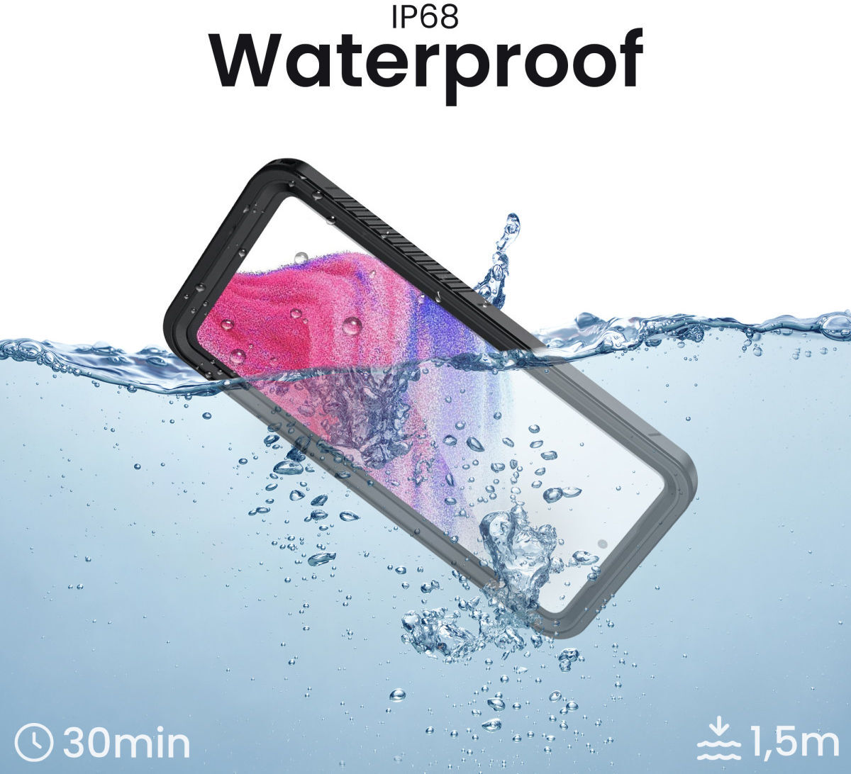 SBG Outdoor Case Samsung Galaxy A53 Waterdicht Zwart afbeelding 2
