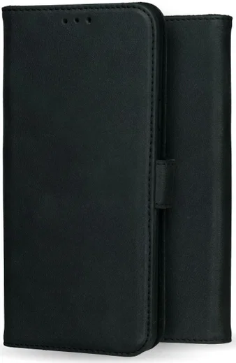 Rosso Deluxe Samsung Galaxy S23 Hoesje Echt Leer Book Case Zwart afbeelding 4