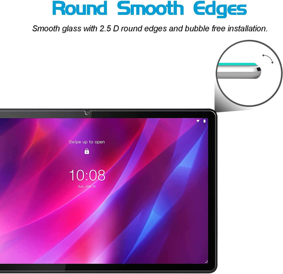 Lenovo Tab P12 Pro Screen Protector 9H Tempered Glass Volledig Dekkend afbeelding 4