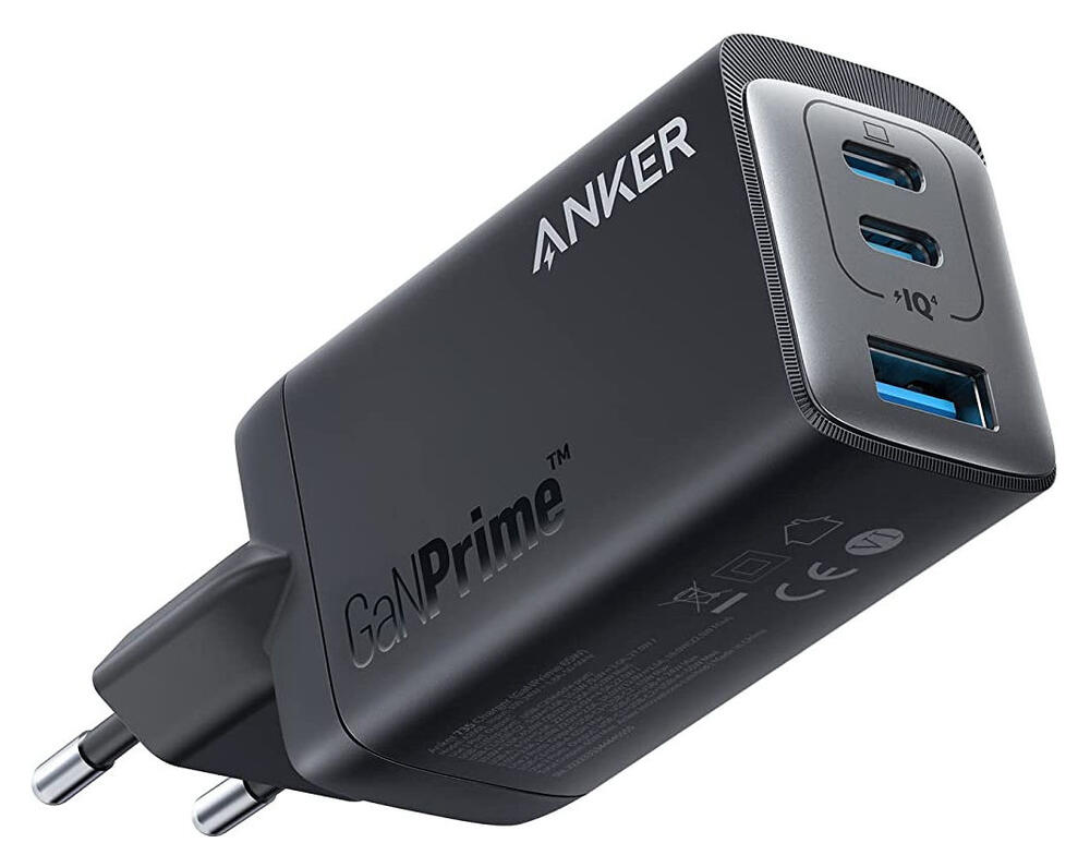 Anker 735 GaNPrime (65W) Snellader USB-C/USB-A Fast Charge  Adapter Zwart afbeelding 1