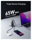 Anker 735 GaNPrime (65W) Snellader USB-C/USB-A Fast Charge  Adapter Zwart afbeelding 2