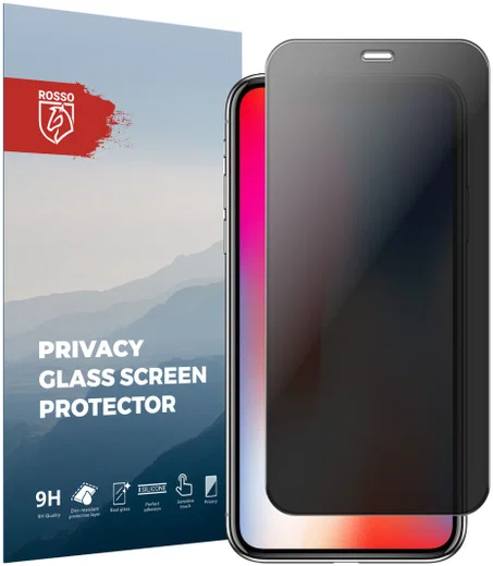 Rosso Apple iPhone X / XS Tempered Glass Screen Protector Privacy afbeelding 1