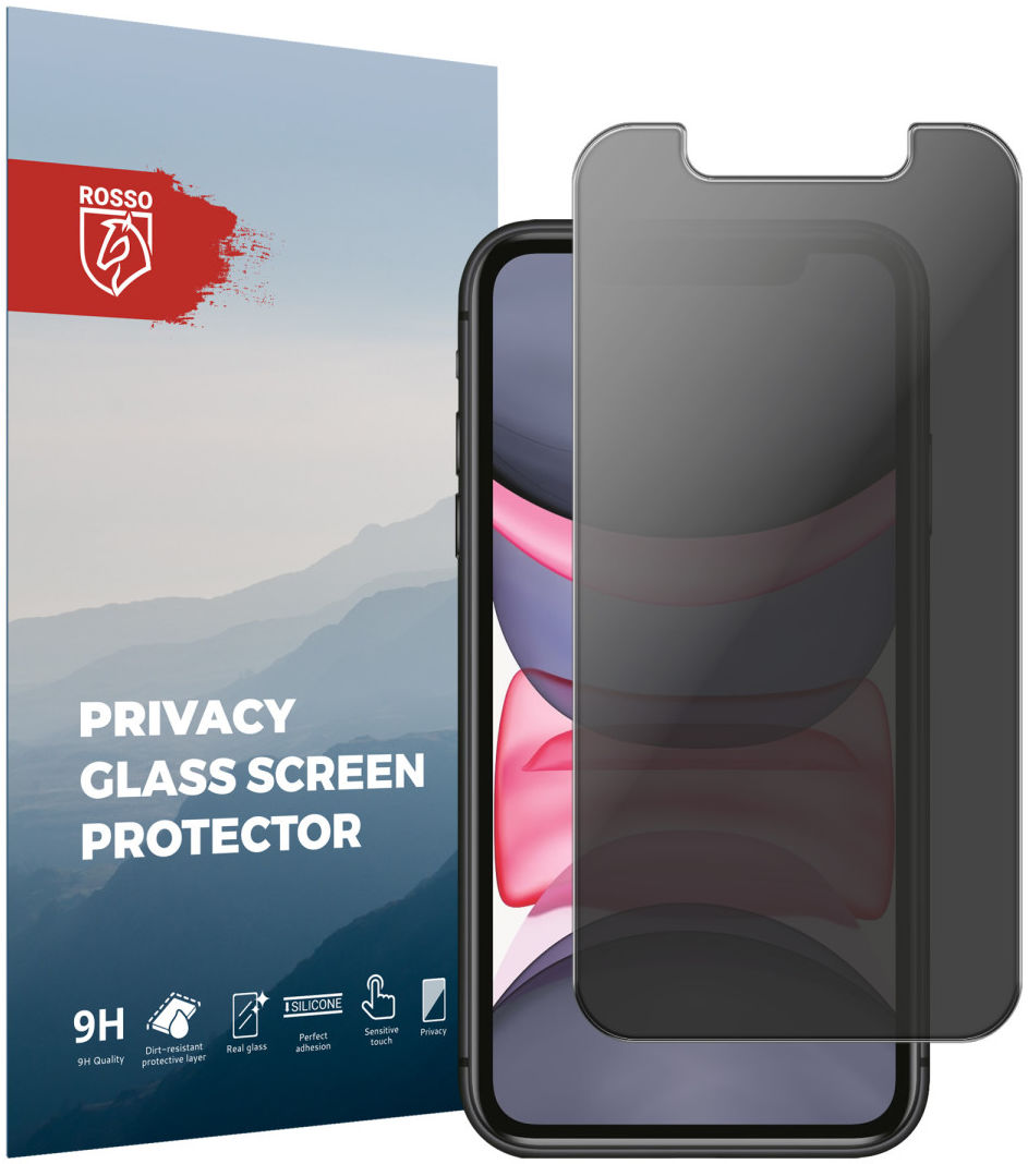 Rosso Apple iPhone 11 / XR 9H Tempered Glass Screen Protector Privacy afbeelding 1
