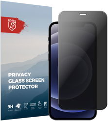 Rosso iPhone 12 / 12 Pro 9H Tempered Glass Screen Protector Privacy afbeelding