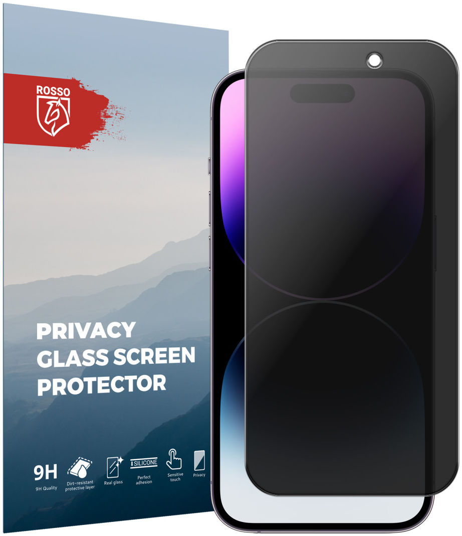Rosso Apple iPhone 14 Pro 9H Tempered Glass Screen Protector Privacy afbeelding 1