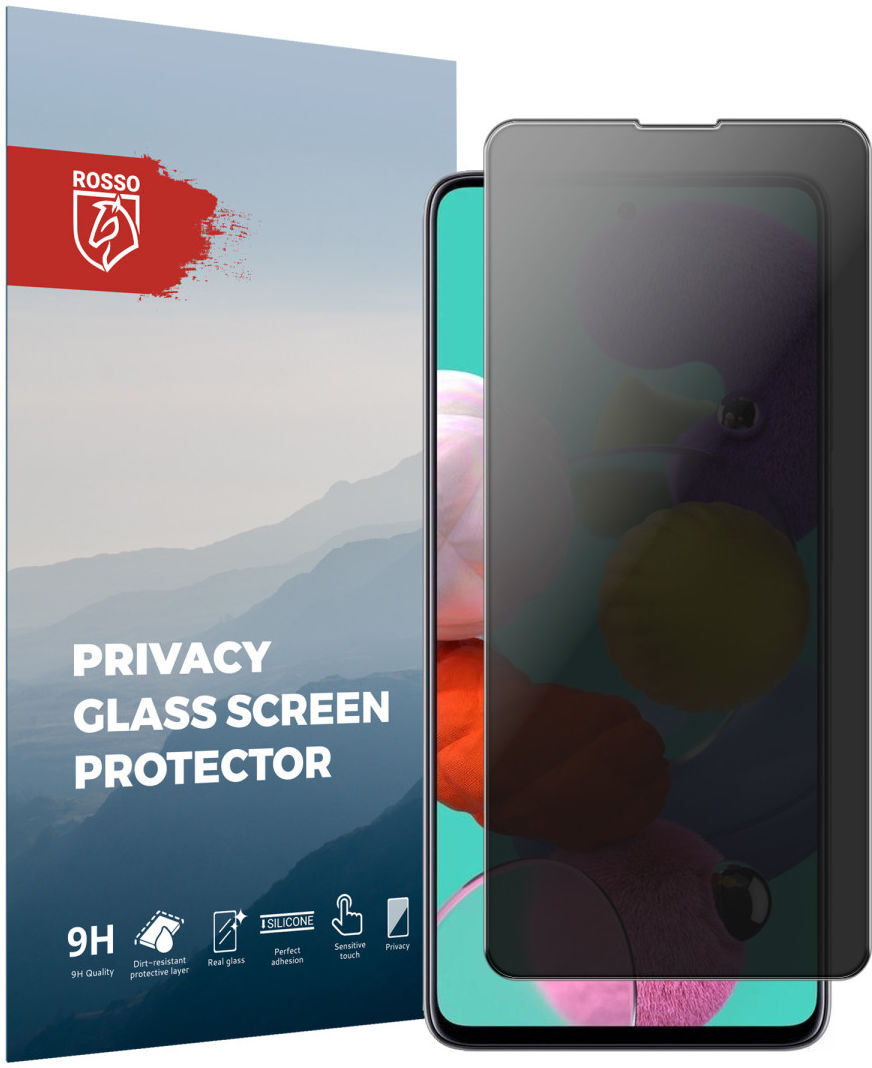 Rosso Samsung Galaxy A51 9H Tempered Glass Screen Protector Privacy afbeelding 1