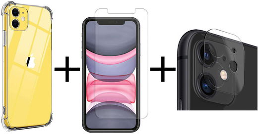Apple iPhone 11 Hoesje + Screen Protector + Camera Protector afbeelding 11