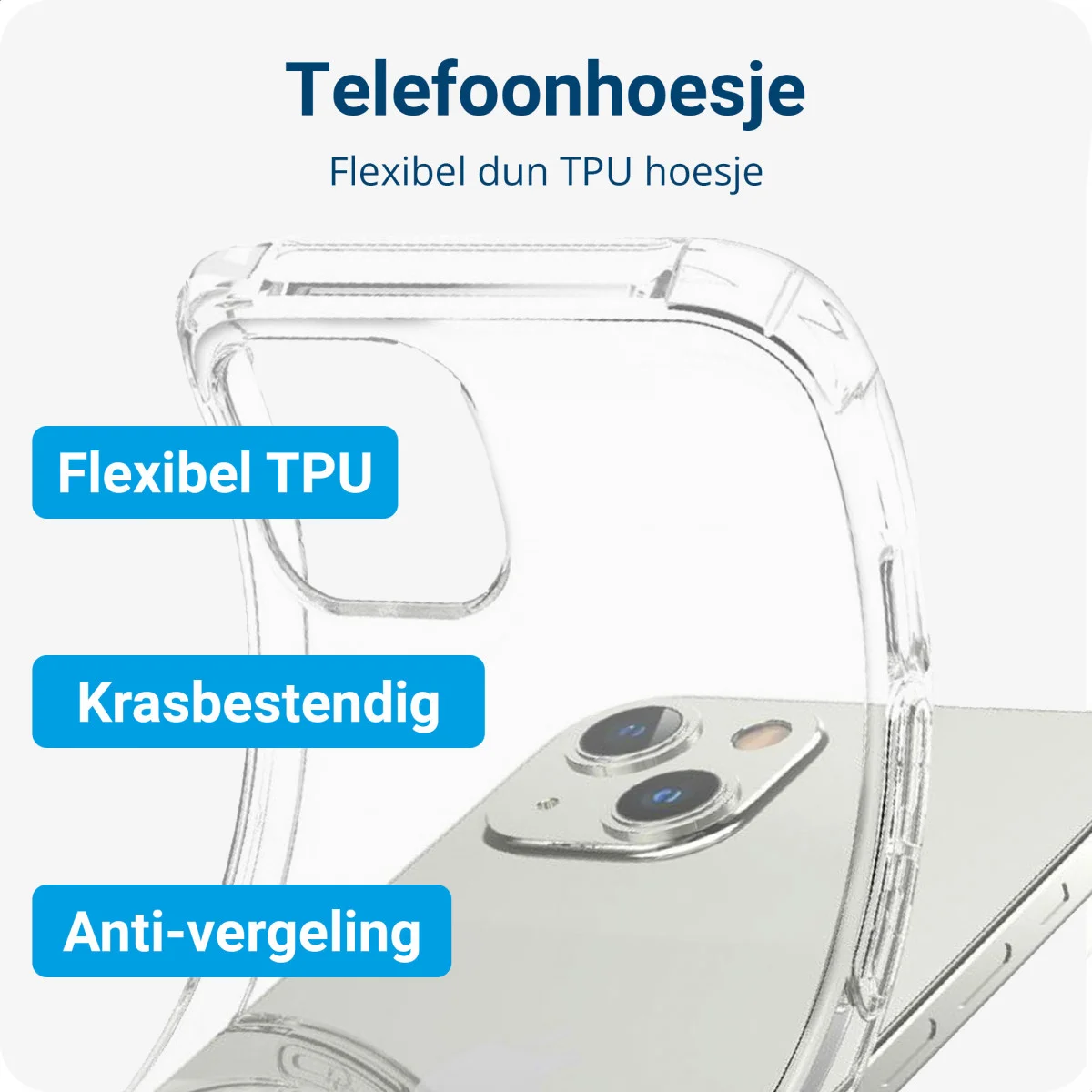 Apple iPhone 14 Hoesje + Screen Protector + Camera Protector afbeelding 4