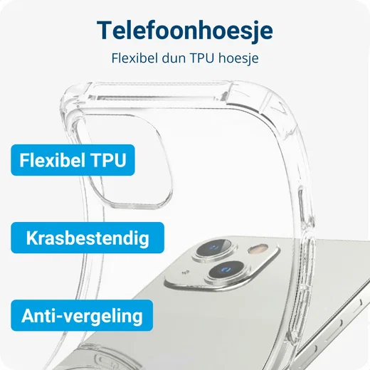 Apple iPhone 14 Hoesje + Screen Protector + Camera Protector afbeelding 4