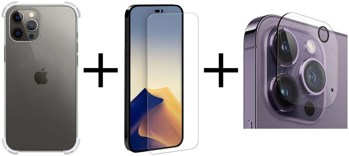 Apple iPhone 14 Pro Hoesje + Screen Protector + Camera Protector afbeelding 12