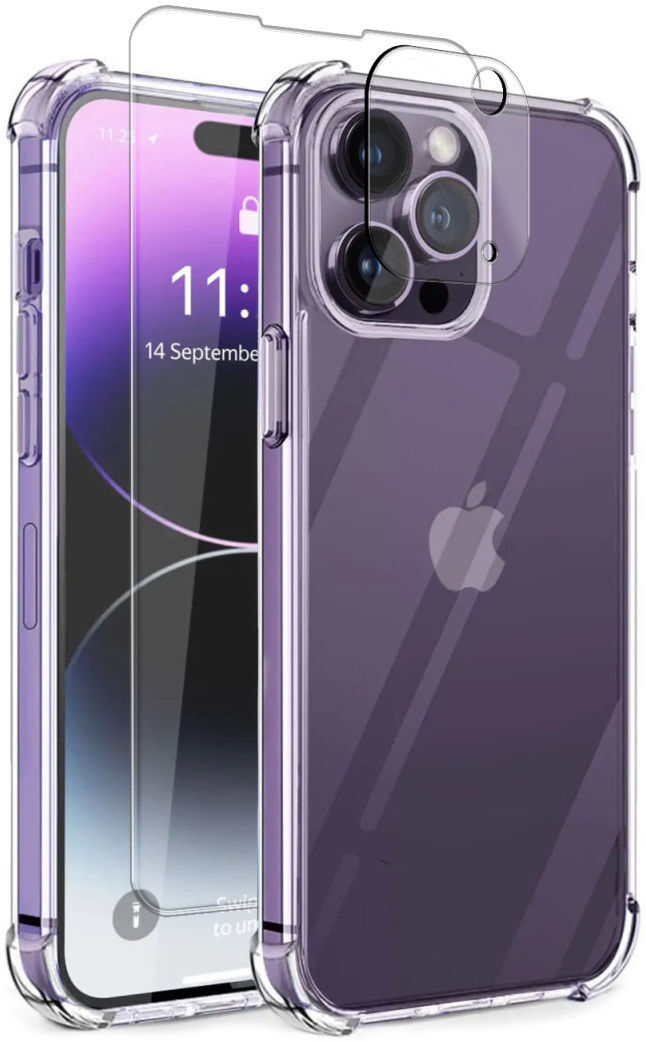 Apple iPhone 14 Pro Hoesje + Screen Protector + Camera Protector afbeelding 10
