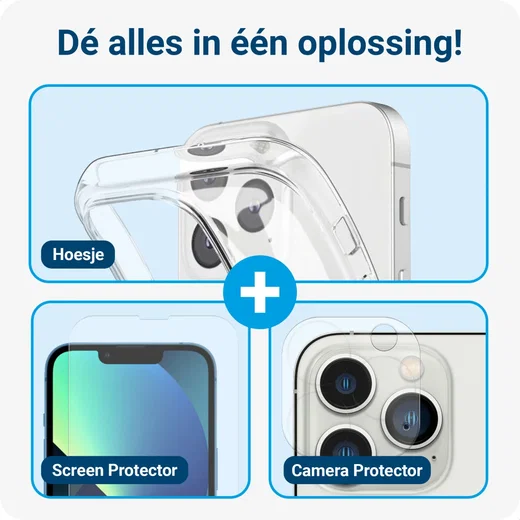 Apple iPhone 14 Pro Hoesje + Screen Protector + Camera Protector afbeelding 3