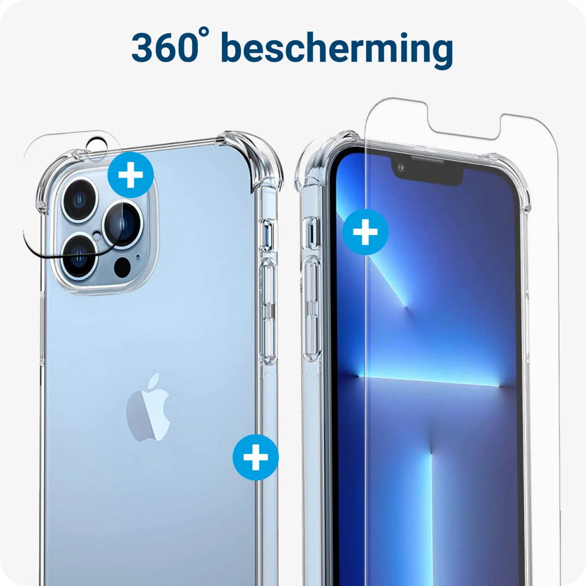 Apple iPhone 14 Pro Hoesje + Screen Protector + Camera Protector afbeelding 4