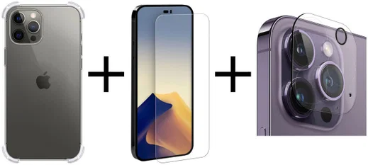Apple iPhone 14 Pro Max Hoesje + Screen Protector + Camera Protector afbeelding 11