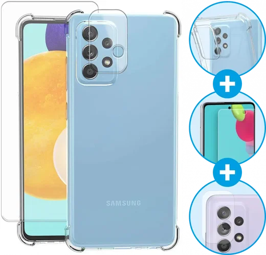 Samsung Galaxy A52 / A52s Hoesje + Screen Protector + Camera Protector afbeelding 1
